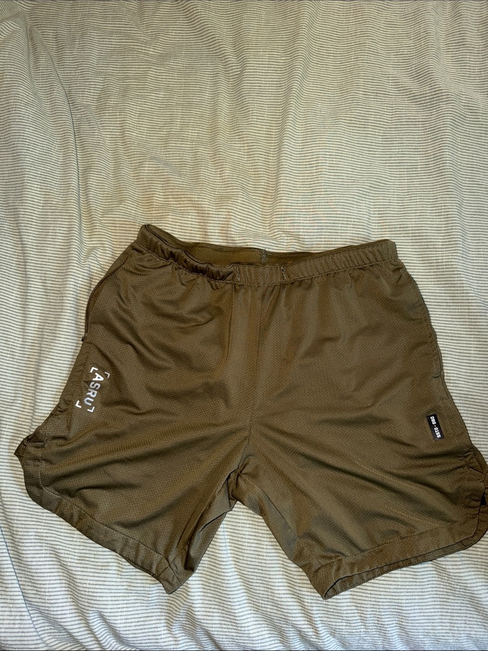 ASRV Men's Olive Training Shorts